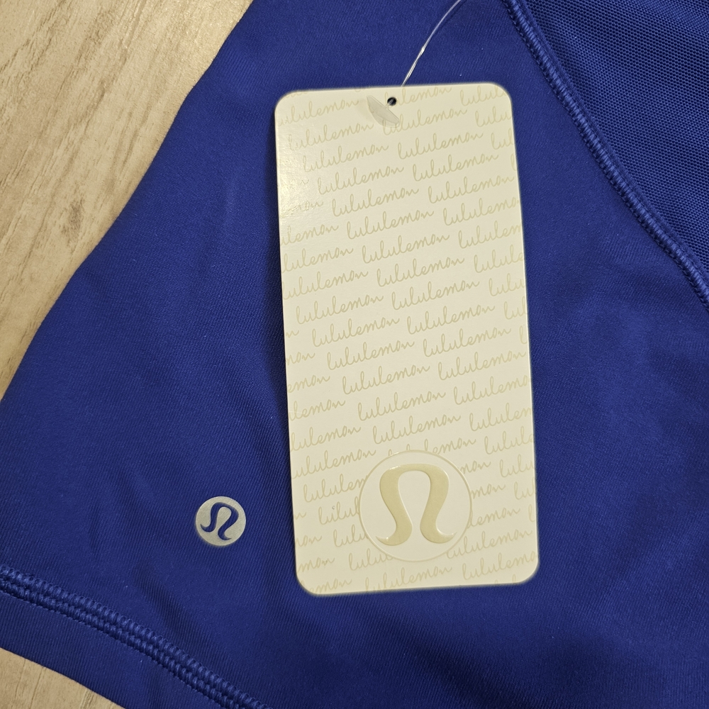 NWT LULULEMON Exquisite Bra Strappy Tank Top โ Sapphire Blue โ Size 6 - Picture 4 of 8